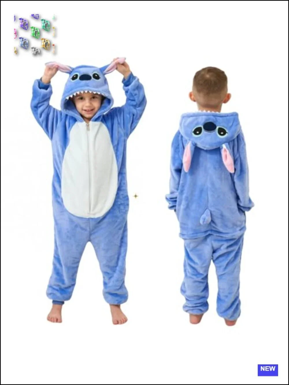 Kids Animal Onesie Pajamas Flannel Cosplay Costume